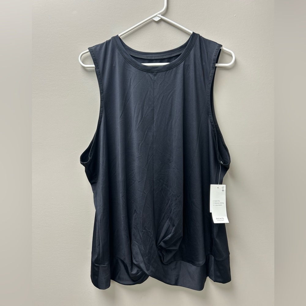 Ricki’s Active Black Twist‎ Front Tank Top